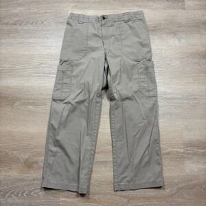 Carhartt‎ Cargo Utility Relaxed Straight Leg Ankle Pants Women's L Color Khaki